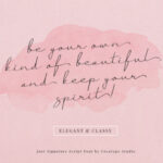 Just Signature Font Poster 4