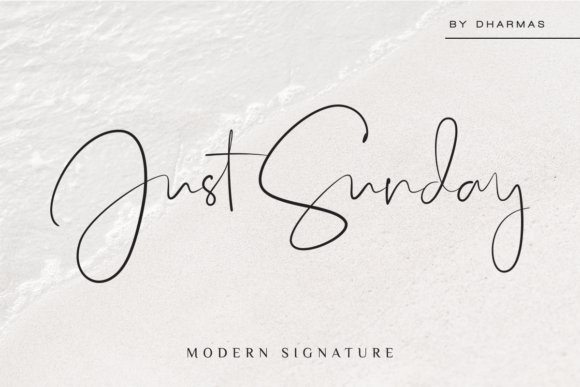Just Sunday Font Poster 1
