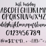 Just Tuesday Font Poster 6