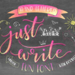 Just Write Font Poster 1