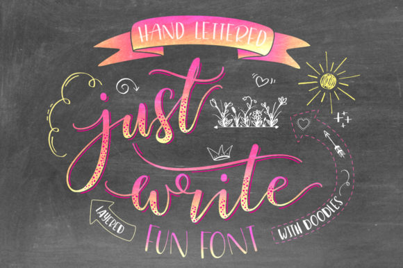 Just Write Font Poster 1