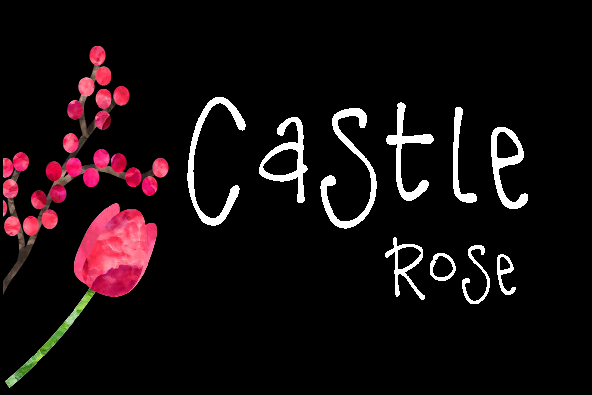 K26 Castle Rose Font Poster 1