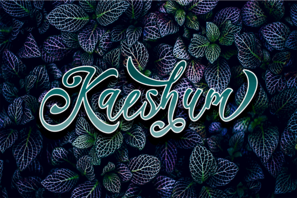 Kaeshum Script Font Poster 1