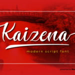 Kaizena Font Poster 1