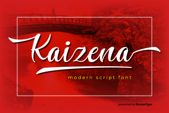 Kaizena Font Poster 1