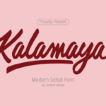 Kalamaya Font Poster 1