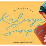 Kalisya Script Font Poster 5