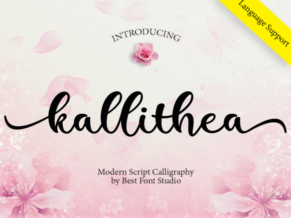 Kallithea Script Font Poster 1