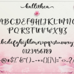 Kallithea Script Font Poster 7