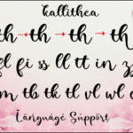 Kallithea Script Font Poster 8