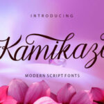 Kamikaze Font Poster 1