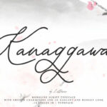 Kanaggawa Font Poster 1