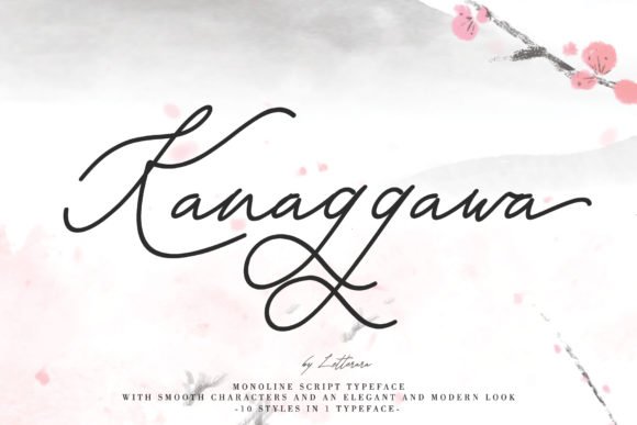 Kanaggawa Font Poster 1