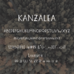 Kanzalea Font Poster 5