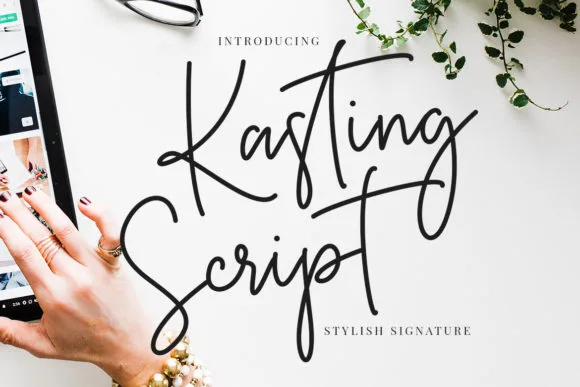 Kasting Script Font Kasting Script Font Poster 1