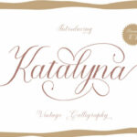 Katalyna Script Font Poster 1