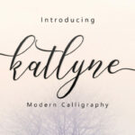 Katlyne Script Font Poster 1