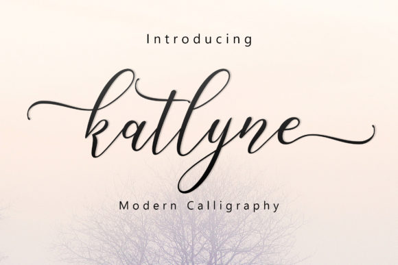 Katlyne Script Font Poster 1