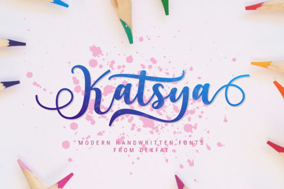 Katsya Script Font Poster 1
