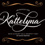 Kattelyna Script Font Poster 1