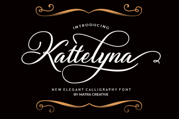 Kattelyna Script Font Poster 1
