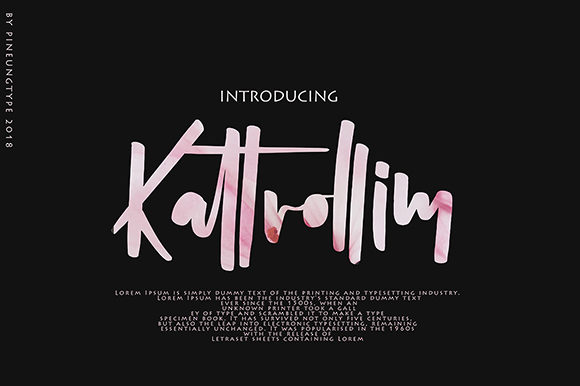 Kattrolim Font