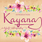 Kayana Script Font Poster 1