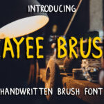 Kayee Brush Font Poster 1