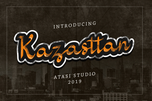 Kazasttan Font Poster 1