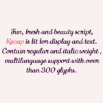 Kecap Script Font Poster 2