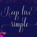 Keep Live Simple Font Poster 1