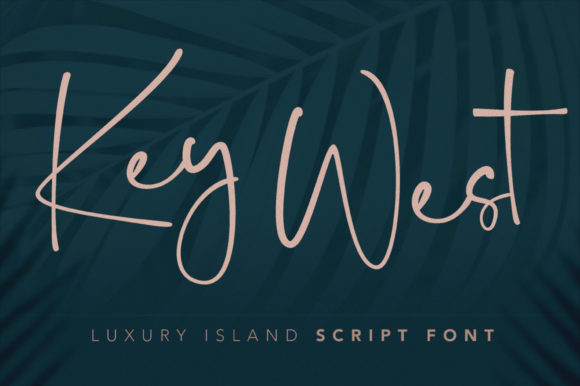 Key West Script Font Poster 1