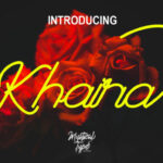 Khaira Script Font Poster 1