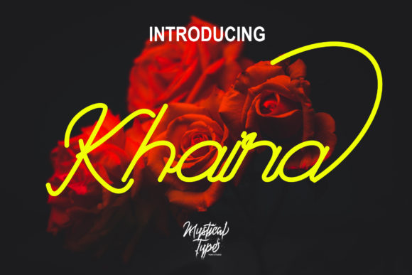 Khaira Script Font Poster 1