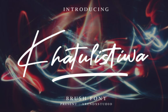 Khatulistiwa Font Poster 1