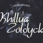 Khillua Zoldyck Font Poster 1