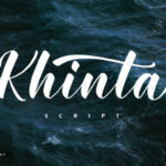 Khinta Script Font Poster 1