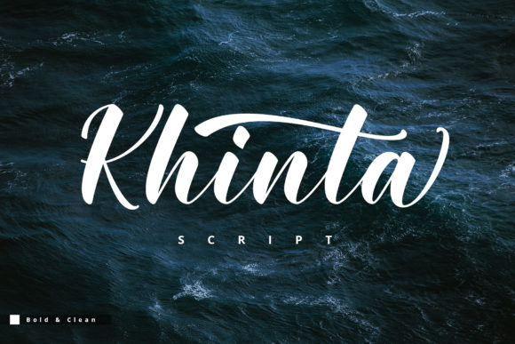 Khinta Script Font Poster 1