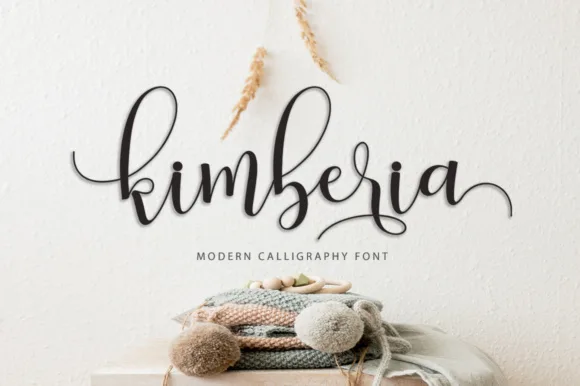 Kimberia Script Font Kimberia Script Font Poster 1