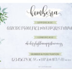 Kimberia Script Font Poster 9