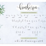 Kimberia Script Font Poster 10