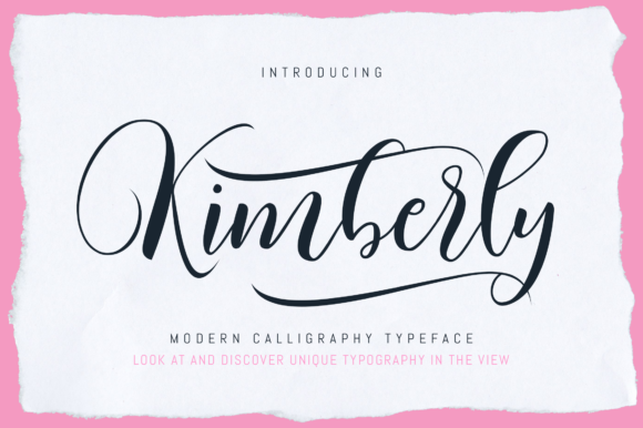 Kimberly Script Font Poster 1