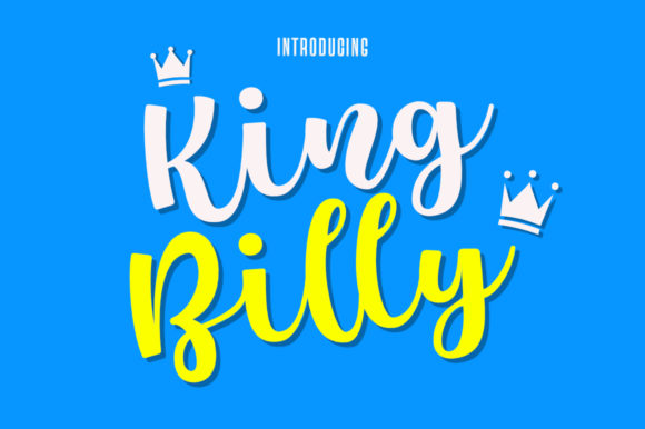 King Billy Font Poster 1