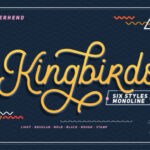 Kingbirds Script Font Poster 1