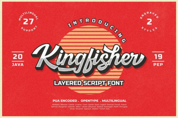 Kingfisher Font Poster 1