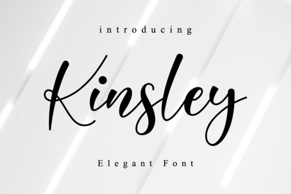 Kinsley Script Font Kinsley Script Font Poster 1