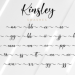 Kinsley Script Font Poster 12