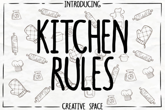 Kitchen Rules Font Poster 1