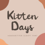 Kitten Days Font Poster 1