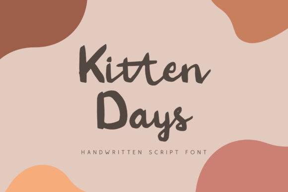 Kitten Days Font Poster 1